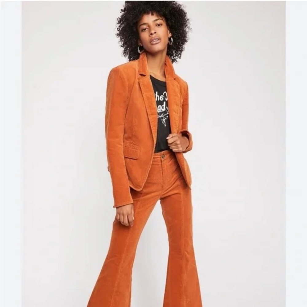 NWT Free People Heidi Brown Corduroy Blazer